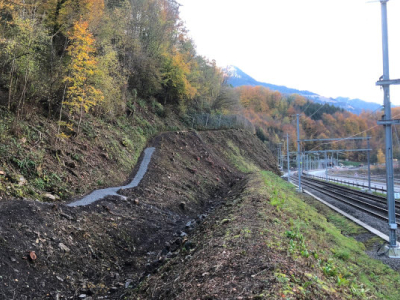 Naturgefahren entlang der Walenseelinie (SBB)